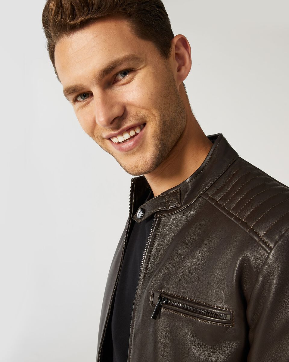 Mens Brown Leather Jacket